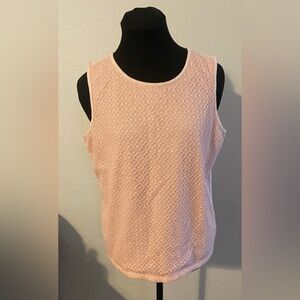 Talbots Tank Top - Size Medium Petite Front embroidered back smooth material EUC